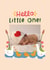 Cute New Baby Card - Hello Little One - Ducklings created by Joanne Hawker