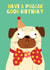 Cute Birthday Card - Pug - Have A Puggin' Good Birthday created by Lucy Maggie Designs