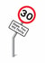 Funny 30th Birthday Card - Oops. You Hit Thirty - Road Sign created by mungo and shoddy