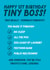 Funny 1st Birthday Card - For Parents - Tiny Boss created by Blush & Blossom 
