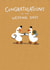 Cute Wedding Card - LGBTQ+ - Ducks - Gay created by Hew Ma