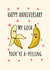 Funny Anniversary Card – Banana Pun – You’re A-Peeling created by Calina Ho