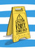Funny Birthday Card - 40th - Caution Sign created by Running with Scissors