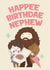 Cute Birthday Card - For Nephew - Harry Potter - Happee Birthdae created by Cardology