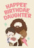 Cute Birthday Card - For Daughter - Harry Potter - Happee Birthdae created by Cardology