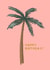 Tropical Happy Birthday Party Palm Tree - Coral Pink created by This Wild Soul