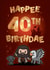 Cute Birthday Card - 40th - Harry Potter created by Cardology