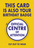 Birthday Badge | Funny Centre of Attention Card | Cut Out to Wear created by Curiosity Unboxed