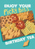 Funny Birthday Card - Picky Bits - Beige Food created by Giddy Kipper