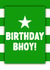 Celtic Football Birthday Card - Birthday Bhoy - Pun created by ZB CREATIVE