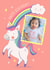 Cute Birthday Card - Unicorn - Rainbow created by Dalia Clark Design