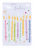Classic Birthday Card - Birthday Candles - Bees and Butterflies created by SABIVO Design by Sabina
