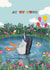 Cute Just Because Card - Ay Up Duck created by badgerbee design