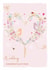 Classic Wedding Card - Cute Floral Love Heart Tree - Birds Bees Butterflies and Ladybird created by SABIVO Design by Sabina