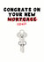 Funny New Home Card - Congrats - New Mortgage - House created by Pink Peach Cards