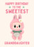 Cute Birthday Card - Sweetest Granddaughter - Labubu Doll created by Hello Fridays Studio