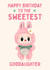 Cute Pink Birthday Card - Sweetest Goddaughter - Labubu Doll created by Hello Fridays Studio