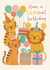 Cute Birthday Card - Lions And Tigers - Grrreat Birthday created by Sydney Jo Designs