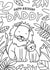 Cute Birthday Card - For Daddy - Colouring In Card created by Debbie Daley Illustrations