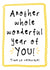 Classic Birthday Card - Wonderful Year Of You created by Bow & Bell
