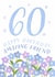 Classic Birthday Card - 60th - Amazing Friend - Flowers created by Juniper and Rose Studio