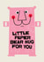 Cute Thinking of You Card – Kate Smith Co. - Pink Bear Hug Illustration created by Danilo