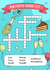 Fun Birthday Card - Crossword Puzzle created by Evie Garnett Designs