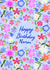 Classic Birthday Card - For Nanna - Pretty Flowers created by Carla Ellis