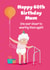 Cheeky 60th Birthday Card - For Mum - Nappy created by Hannah Jayne Lewin