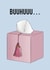 Funny breakup or sympathy card – “BUUHUUU…” – for friend or ex created by Lisen Vennesland