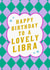 Classic Birthday Card - Lovely Libra - Star Sign created by Violet and Alfie
