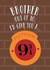Fun Birthday Card - For Brother - Platform 9 3/4 - Harry Potter created by Cardology
