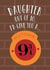Fun Birthday Card - For Daughter - Platform 9 3/4 - Harry Potter created by Cardology