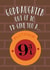 Fun Birthday Card - For Goddaughter - Platform 9 3/4 - Hogwarts - Harry Potter created by Cardology