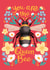 Uplifting thank you card - You are the Queen Bee for your friend or mum created by Nicola B Studio