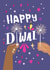 Cute Diwali Card - Sparklers created by original fox designs