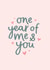 Classic Anniversary Card - 1st - Me And You created by Fliss Muir