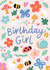 Cute Birthday Card - Bugs - Birthday Girl created by Macie Dot Doodles