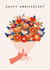 Pretty Anniversary Card - Bouquet - Flowers created by Sad Girl Illustration