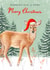 Traditional Christmas Card - Reindeer created by Dalia Clark Design