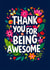 Pretty Thank You Card - Awesome created by Bableen Sra