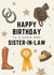 Classic Birthday Card - For Sister-In-Law - Horse Riding created by Hello Fridays Studio