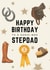 Classic Birthday Card - For Stepdad - Horse Riding created by Hello Fridays Studio