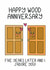 Cute 5th Anniversary Card - Happy Wood Anniversary - Five Year Door Pun created by Schnauzer Scribbles