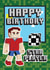 Fun Birthday Card - Star Player - Minecraft created by Jackie Ponwaye Design