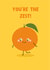 You're The Zest - Birthday Card - Funny Card - Pun - You're the best created by Amy Cole