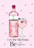 Cute Birthday Celebration card for your favourite Pink Gin lover. created by Dolly’s Originals