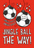 Funny Christmas Card - For Nephew - Footballs created by TeePee Creations
