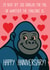 Funny Anniversary Card - 100 Gorillas Challenge - Gorilla - Monkey created by Paperlink and Meraki Greeting Cards