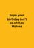 Funny Birthday Card - Wolverhampton Wanderers - Hope Your Birthday Isn't Shit As Wolves created by The Cake Thief